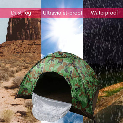 Up Hiking Tent 1-2 Man Person Family Camping Outdoor Festival Shelter UK