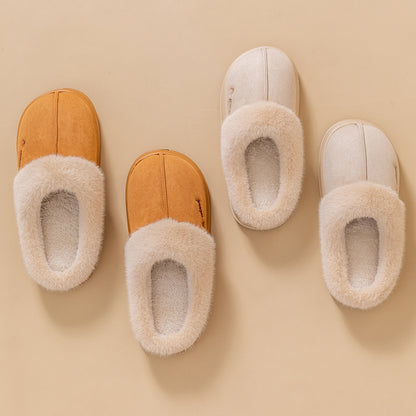Cosy Fluffy Couple Slippers — Non-slip Soft Indoor Mules