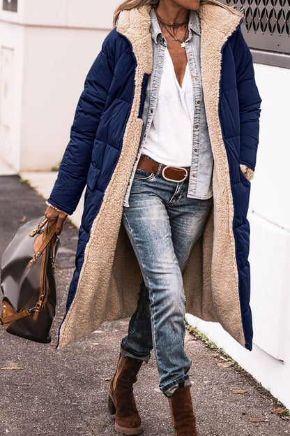 Women's Hooded Double-sided Slim Cardigan Coat
